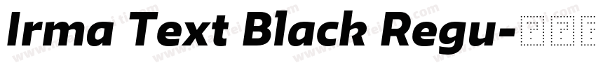 Irma Text Black Regu字体转换